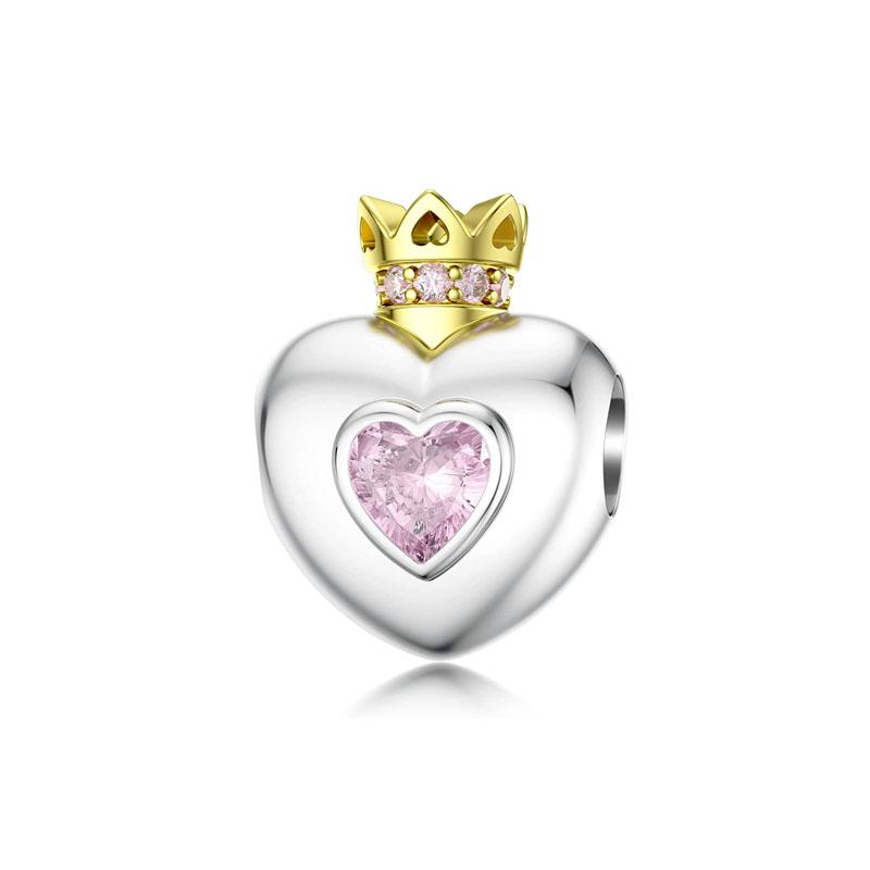 Fit Original Charms Bracelet 925 Silver Plated Pendant Pink Series Heart Flower Spring Butterfly Bead Women DIY Jewelry Making