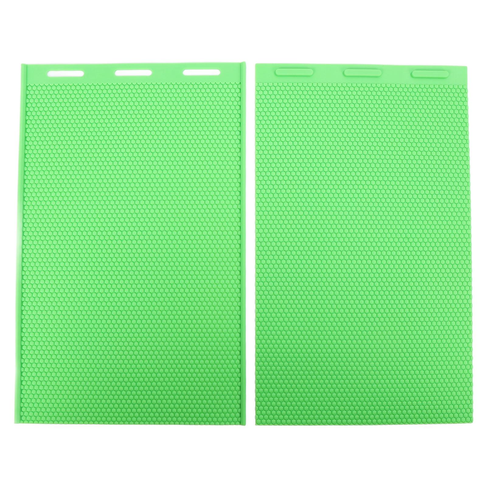 

2 шт. Листы воска для пресса 5,4 мм Силиконовые Гибкие Листы Восковой Основы Пчеловодческое Оборудование для зелёный