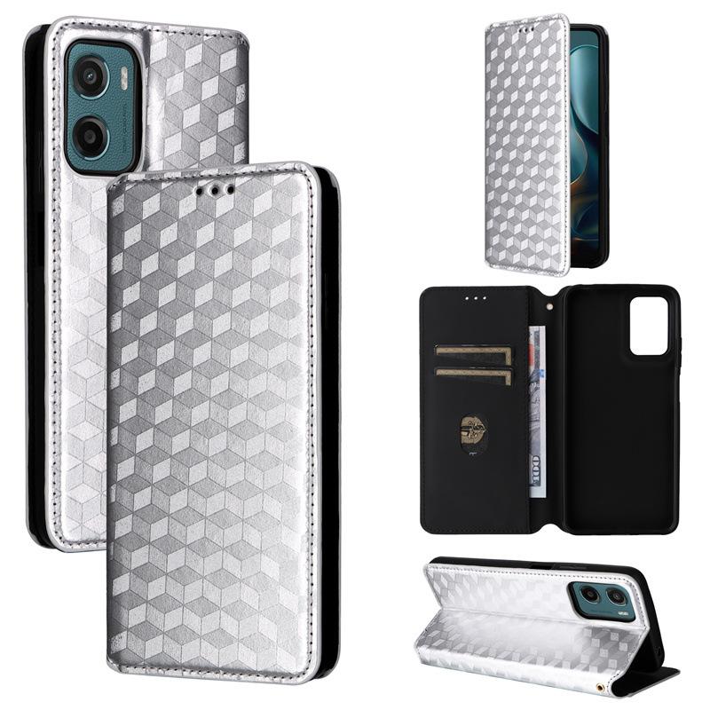 Flip Cover für Motorola Moto G05 4G/E15 4G PU Leder Handyhülle Ganzkörperschutz Stoßfest Brieftaschenhülle