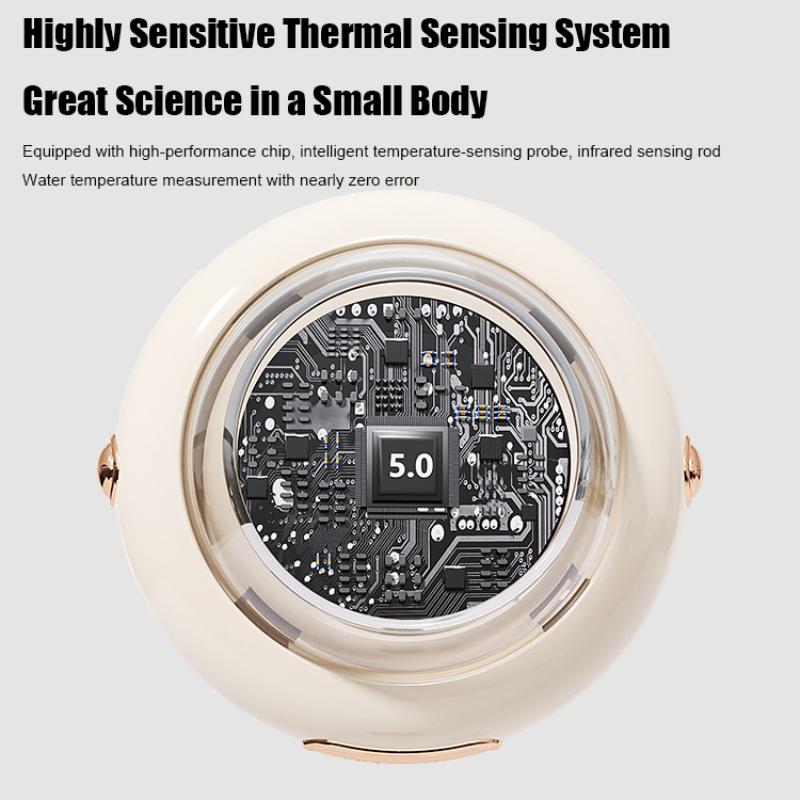 Spaceship Smart Baby Bath Thermometer For Newborn Kids Water Temperature Gauge Home Use Infant Bathing Safety Monitor