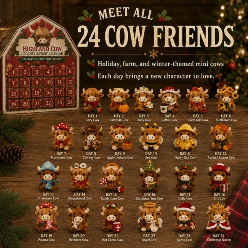 2026 Magic Animal Advent Calendar Acrylic Blind Box Collectible Ornament Christmas Gift