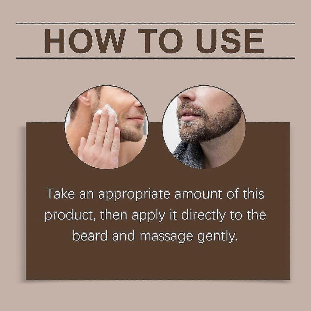 Men's Beard Care Cream Nourishing Refreshing Beard Softener, 114g