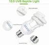 UVB 5.0 10.0 Reptile Heating Lamp 13W /26W UV Energy Saving Bulb Terrarium Basking Reptile Light Turtle Lizard Snake Lamps