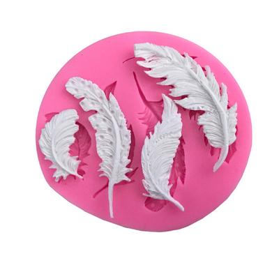 Stampo in Silicone Piuma per Fondente Strumenti Decorazione Torta Stampo Cioccolato Pasta di Gomma