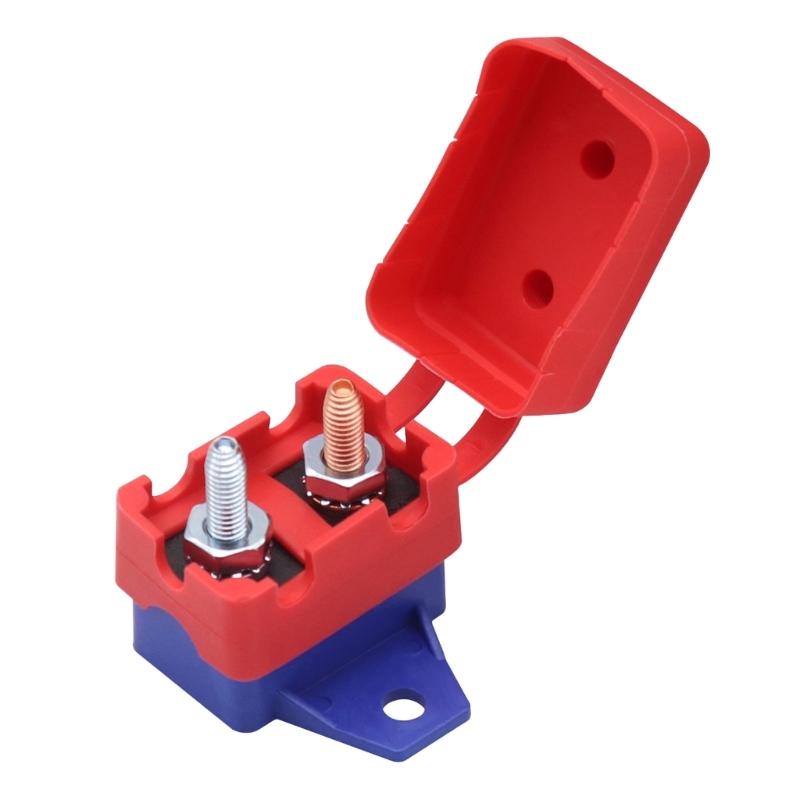 2Pieces 15A Automatic Reset Circuit Breakers Overcurrent Protectors 6-28VDC Systems Plastic Housing Mounting Wing Design