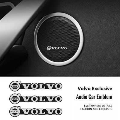Badge Aluminum 3D Car Audio Stickers Accessories For Volvo ES90 EC40 EX40 EM90 XC90 V90 V60 XC60 V40 S80 S60 S90 C40 XC40