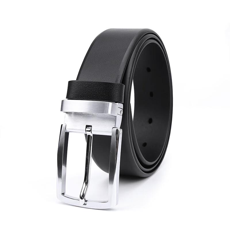 MARJA KURKI Men's Italian Leather Business Pin Buckle Belt