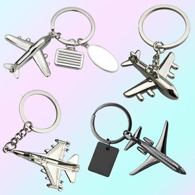 Porte-clés Métal Avion de Chasse 3D – Cadeau Aviation Personnalisé et Pendentif Avion