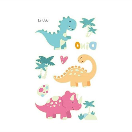 Luminous Tattoo Stickers Temporary Fake Tattoos Kid Glow Paste On Face Arm Leg for Children Body Art Mermaid Dinosaur Sticke