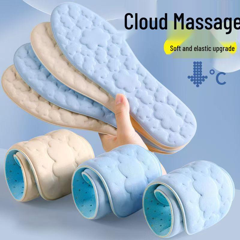 Ultra-Thin Icy Cool Breathable Insoles for Women's & Men's Military Training - Sweat-Absorbent, Odor-Resistant, Non-Sticky, Ice Silk Comfort