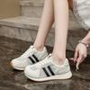 Chaussures décontractées tendance pour l'été, chaussures de sport légères antidérapantes à lacets pour femmes, bout rond semelle épaisse, empeigne en mesh respirant