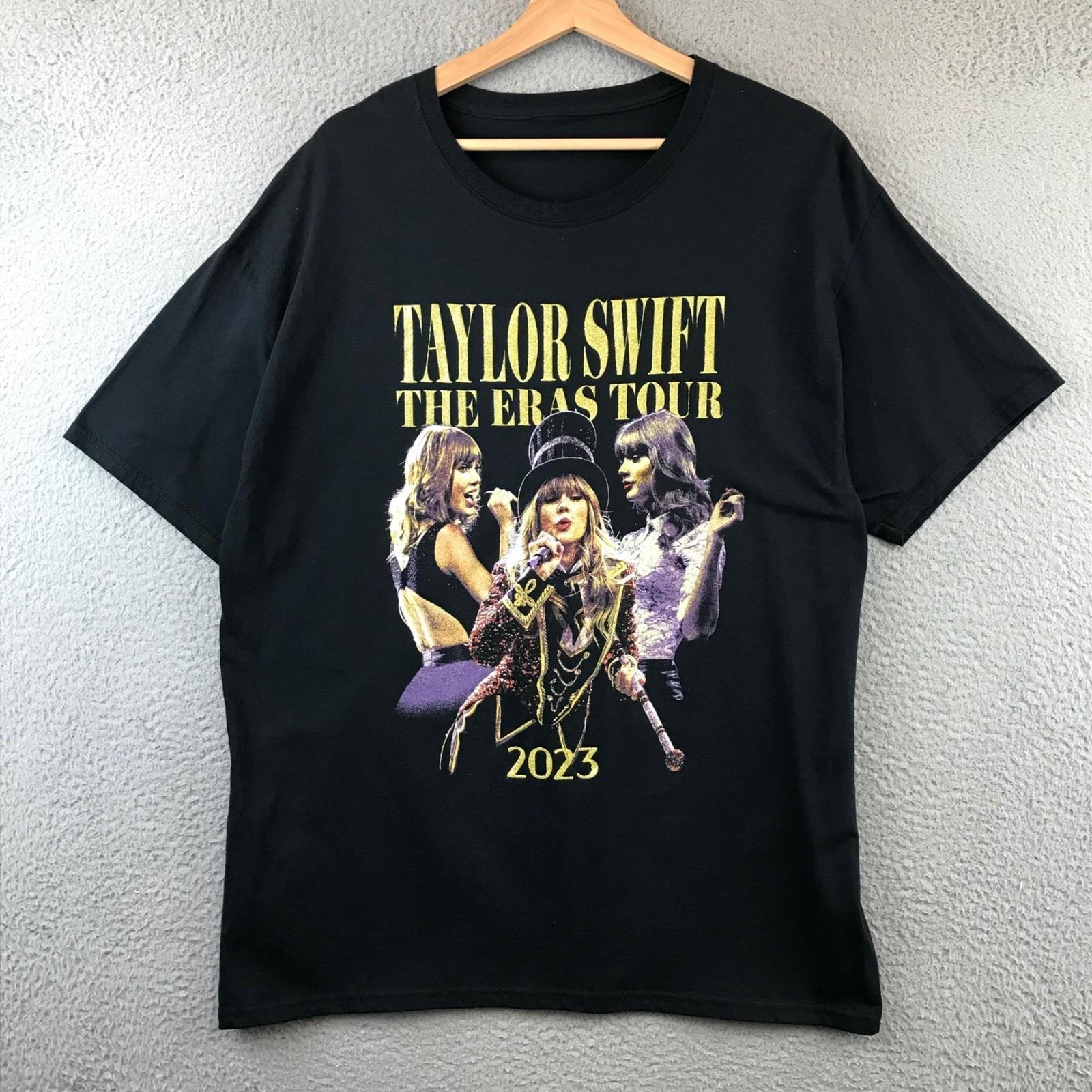 Taylor Swift The Eras Tour 2023 Black T Shirt Men L Concert Merchandise XL