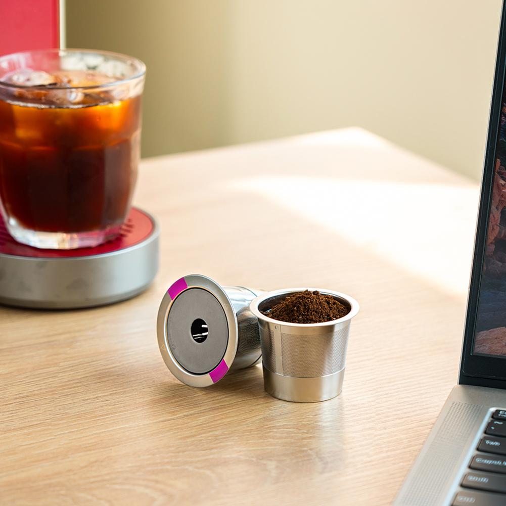Metal Coffee Filtration Basket Cup Reusable Coffee Pod Filled Capsule Refillable Spare Coffee Filtration For Keurig K-Supreme Plus