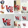 Charming American Independence Day Wooden Love Hanging Decor For Home And Hotel Display