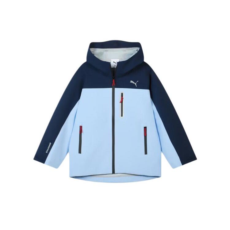 Puma Windbreaker Waterproof Durable Color Block Sports Zip Long Sleeve Kids jackets 951086-02 130