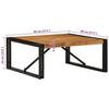VidaXL Table basse 80x80x35 cm bois massif acacia, table latérale, table de salon, table d'accent, bout de canapé, table 4016672