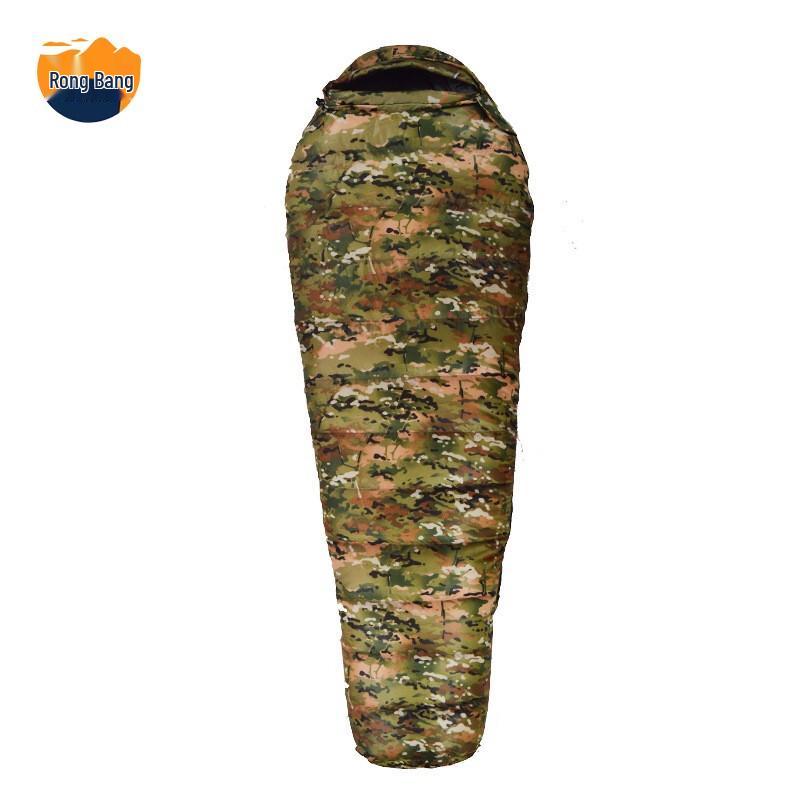 Rongbang Outdoor Ultralight Camouflage Down Mummy Sleeping Bag
