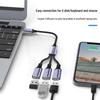 3-in-1 USB Extension Cable Splitter for Computer, Laptop & Phone Charging