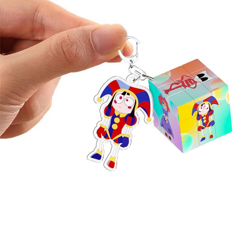 Charming Cartoon Circus Keychain Creative Toy Plastic Key Accessory Gift