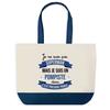 Tote Bag - PLANETEE - Pompiste Superman - Blue - Cotton - 40 X 45 Cm