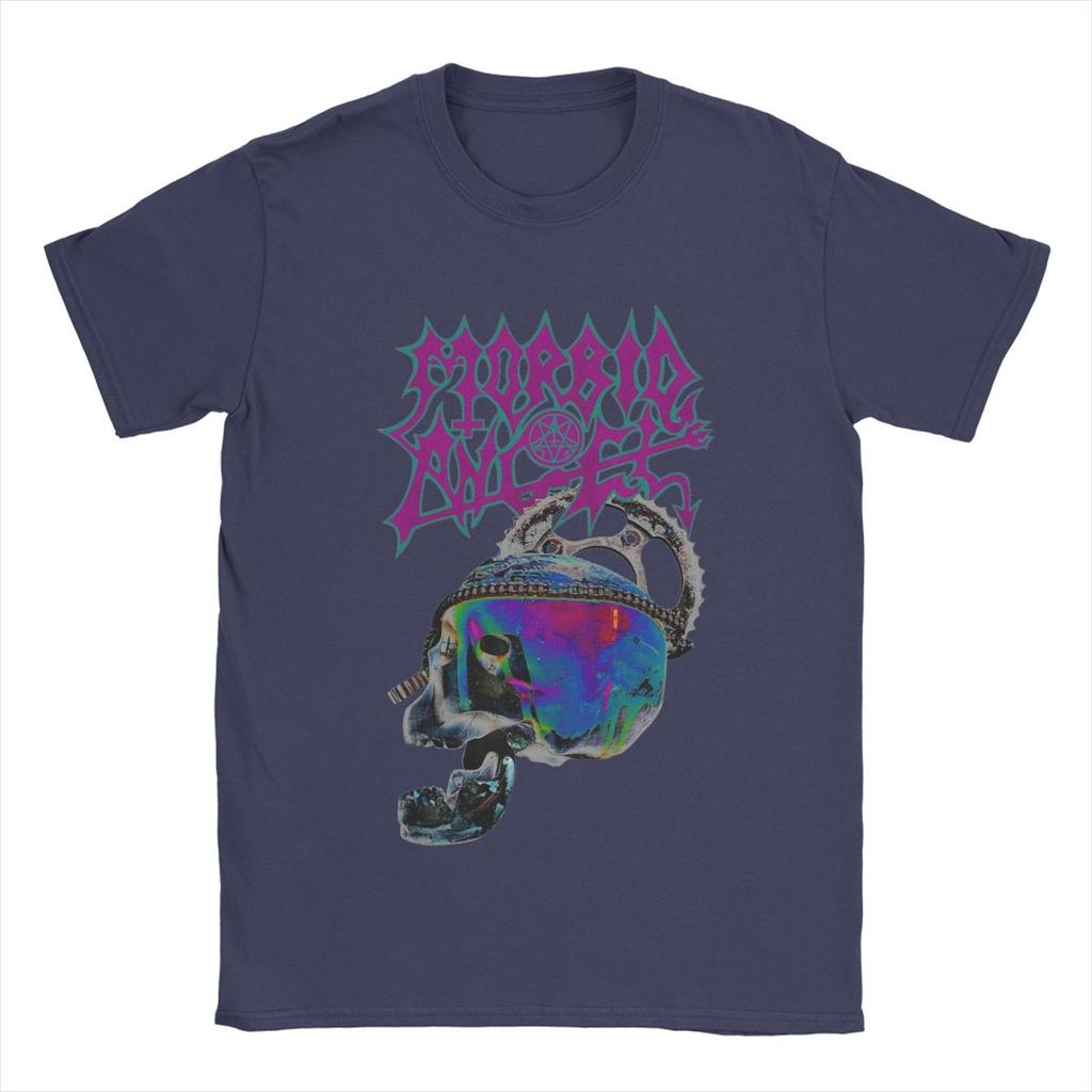 Morbid Angel T-Shirt for Men Band Leisure Cotton Tee Shirt Crewneck Short Sleeve T Shirt Plus Size Clothing