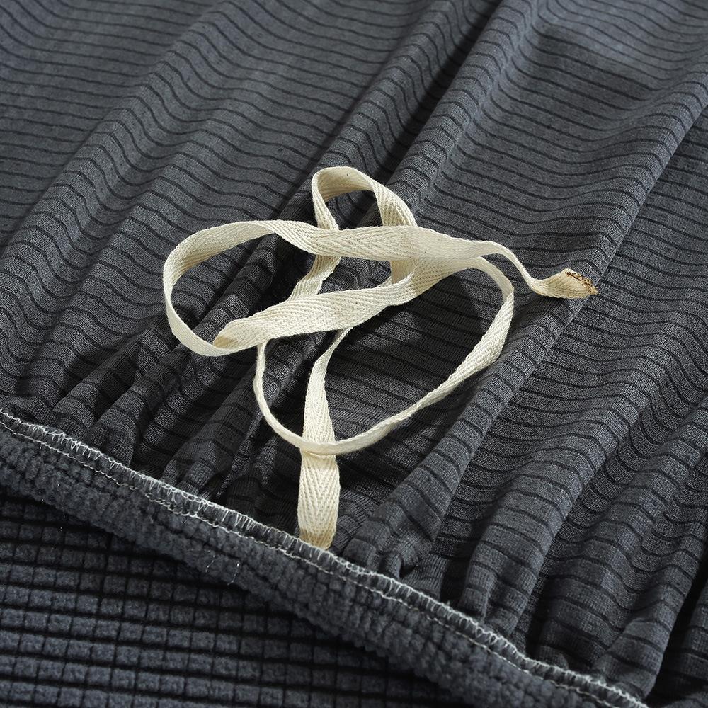 Capa de sofá elástica de veludo de milho de cor sólida, moderna, simples, para sala de estar, sofá simples, almofada integrada para sofá de estimação