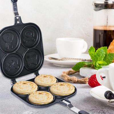 Egg Pans Nonstick Double-sided Pancake Maker For Kids Nonstick Fried Egg Cooker Breakfast Maker Grill Pan Griddle Mini Pancakes