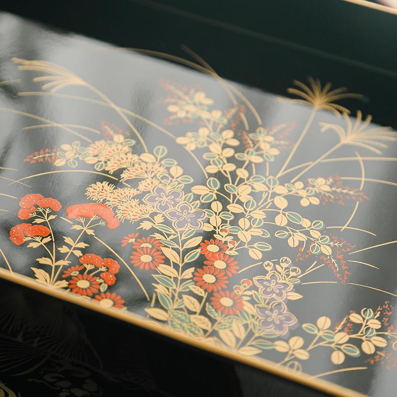 Japanese Lacquer Rectangular Tray Commercial Catering Luxury High-end Home Tea Tray Modern Stylish