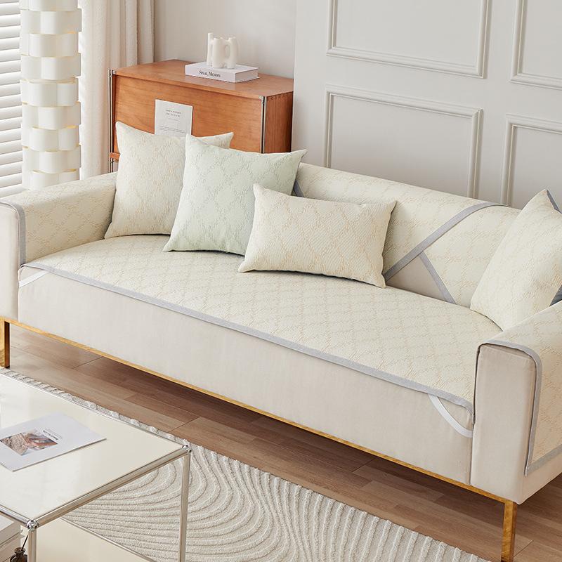 Ice Silk Sofa Cushion Summer Non -Slip Seat Cushion Simple Modern Fresh Cushion Summer Leather Sofa Cover Cover Cloth