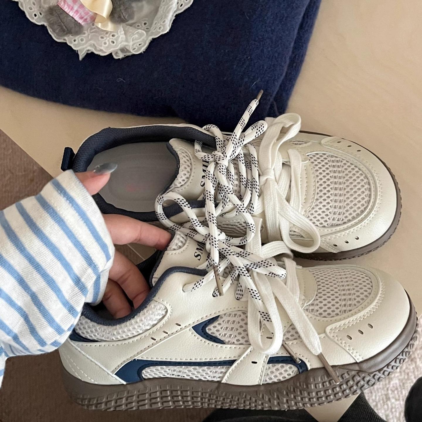 

Классическая женская повседневная обувь, роскошный бренд, студенческие дышащие кроссовки, простая модная женская обувь для тренировок без скольжения, De Mujer 37 синий