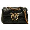 Pinko Black Leather Women's Classic Handbag Love Puff Mini Cl