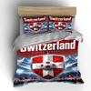 "Switzerland Flag Bedding Set" Bedding Duvet Cover Set Duvet Cover Pillowcases (1 * Duvet Cover 2 * Pillowcases, Without Duvet Insert)