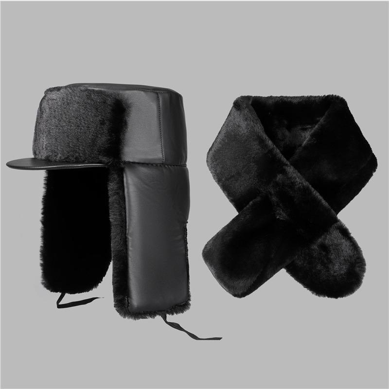 Hat men's winter velvet thick warm ear protection cotton hat grandfather cold hat