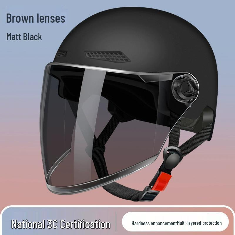 3C Certified Lightweight Electric Bike Half-Helmet with Summer Sun Protection for Men and Women