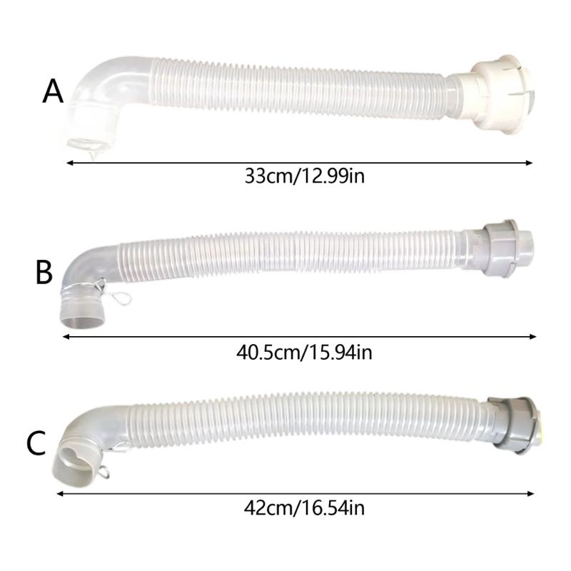 High Flow Plastic Drainage Hose for Top Load Front Load Washers Universal Fit Corrosion Resistant Quick Connect System