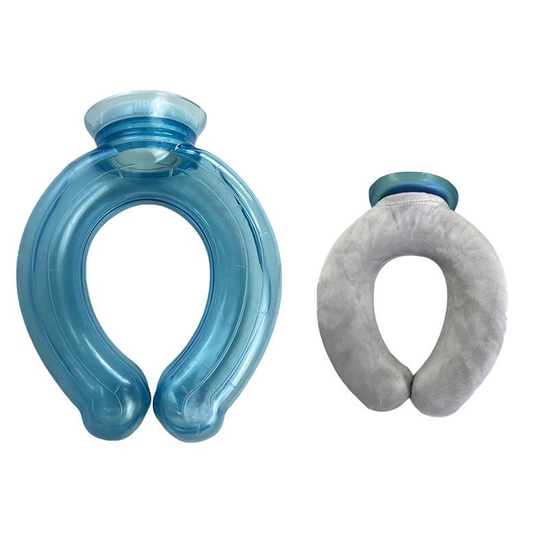 New U-Shaped Hot & Cold Compress Pillow: Neck Support & Knee Warmer with Large Caliber.