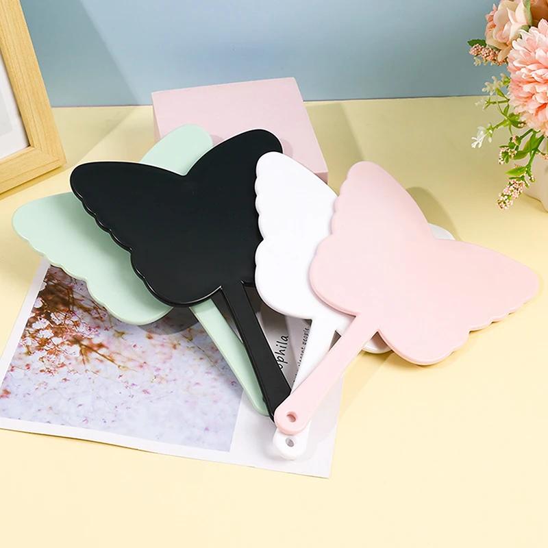 1PCS Portable Butterfly Shaped Makeup Mirror Handheld Mirror Eyelash Extension Mirrors Salon Mirrors Makeup