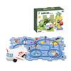 Electric Car Assembled Roving Into Spacescene Children's Puzzle 13pcs Track Car Puzzle Creative Toys Gift Box Packing B026