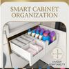 Stackable Plastic Storage Box Multi-size Drawer Desktop Cabinet Organizer for Cosmetics Snacks Home Space Saving Tidy Holder