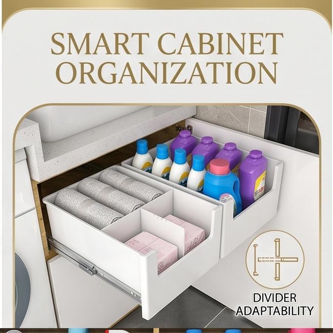 Stackable Plastic Storage Box Multi-size Drawer Desktop Cabinet Organizer for Cosmetics Snacks Home Space Saving Tidy Holder
