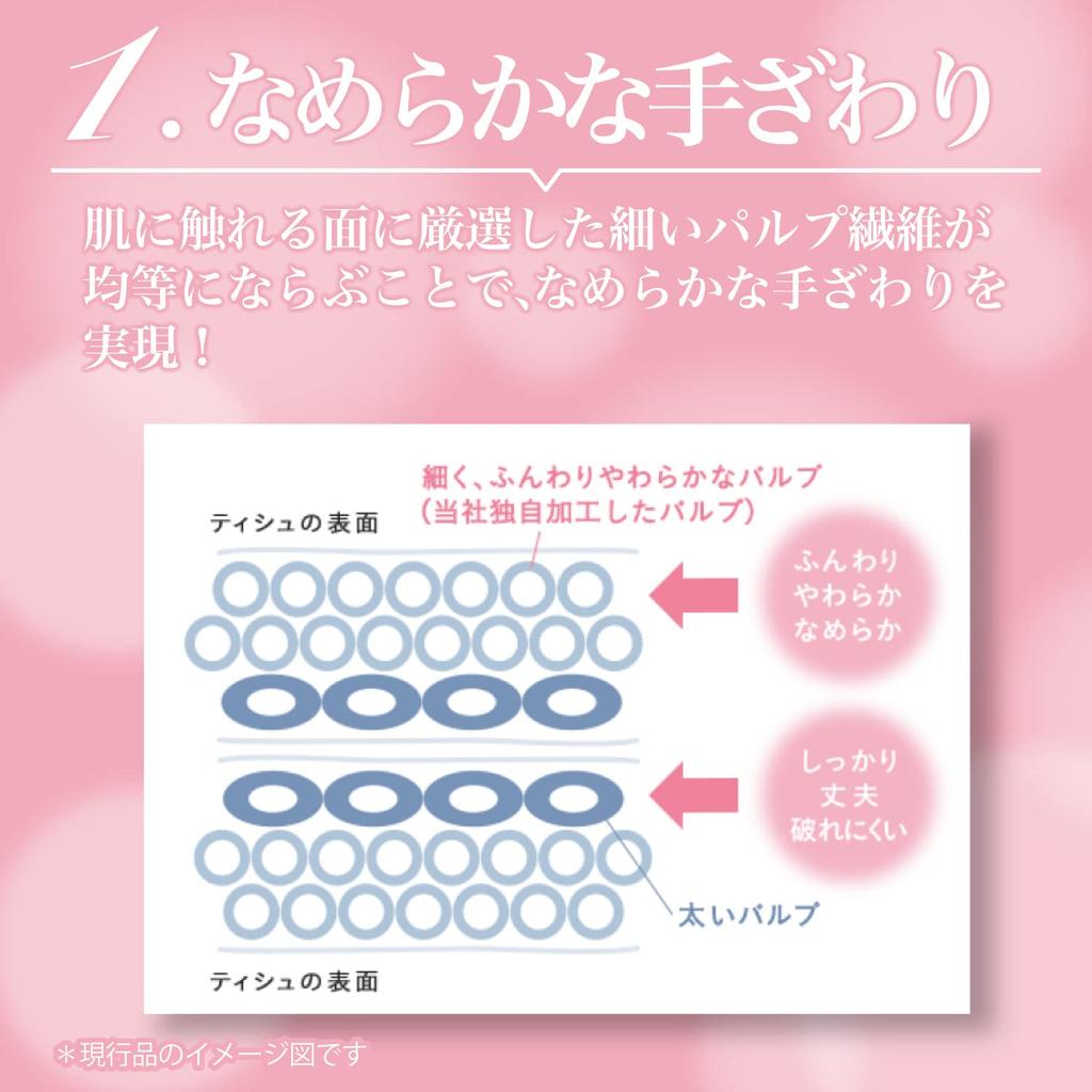 Napia Premium Soft Tissue 360 ​​listů x 60 krabic krabiček x 12 (180 párů) (5 balení) [produkt pouzdra]