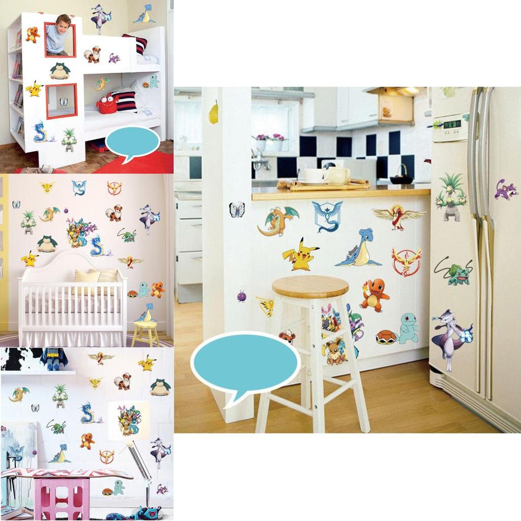Pokmon Wall Decal With Pvc Material For Kids Bedroom And Classroom Decor