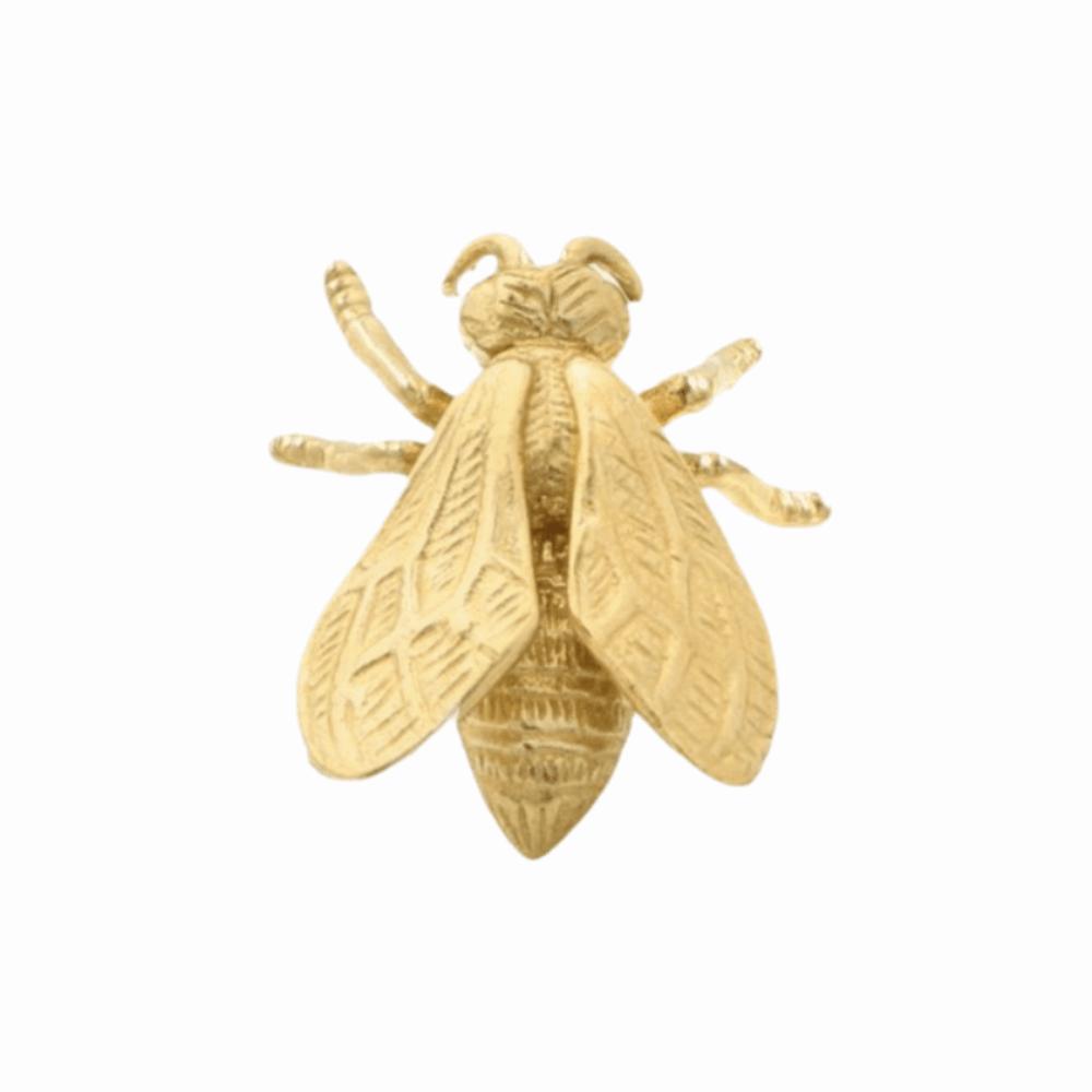 Retro Bee Brass Handle Furniture Hardware Wardrobe Drawer Pulls Trendy Cabinet Door Knobs  Dresser