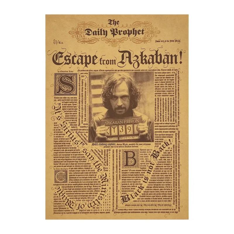 Harry Potter Tagesprophet Todesser Metallposter 20x30cm, Zauberei Wandkunst