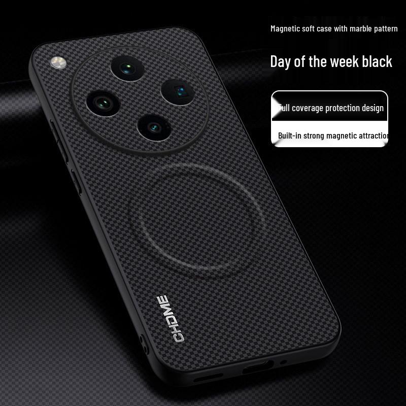Compatible with OPPO Find X8/8 Pro: Full-Coverage Anti-Drop Premium Fashion Phone Case with Magnetic Buckle and Mark Pattern.