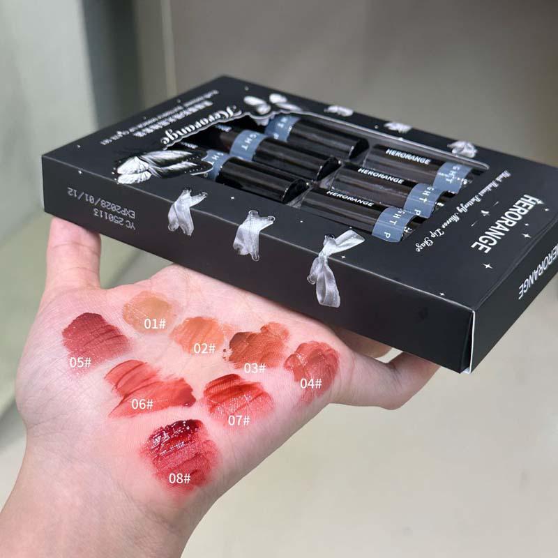 Black Obsidian Butterfly Shadow Lip Glaze: Clear, Natural, Long-Lasting, Non-Smudging Gloss for Plump Lips