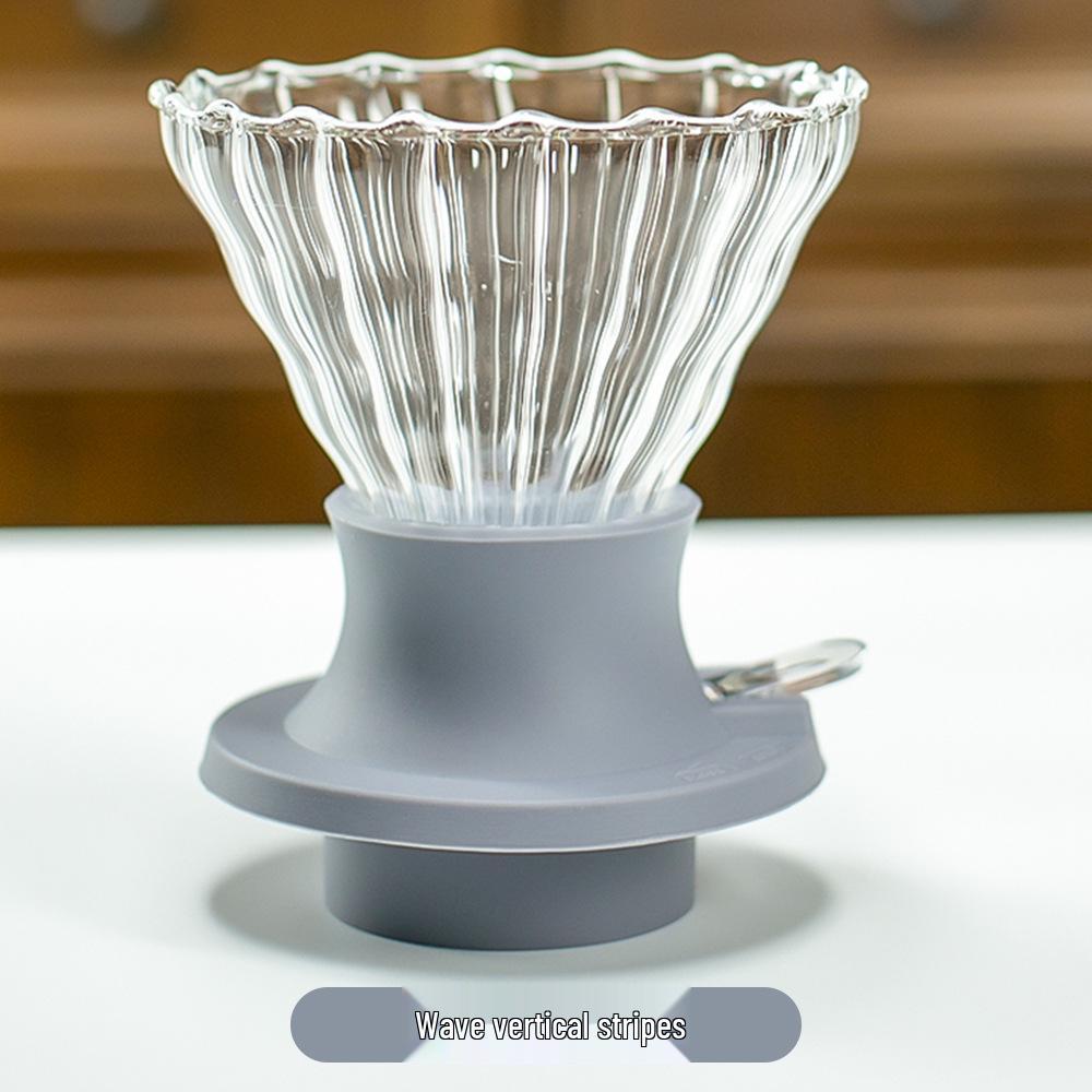 Smart Glass Pour-Over Coffee Filter Cup Set - Integrated Drip Brewing Device