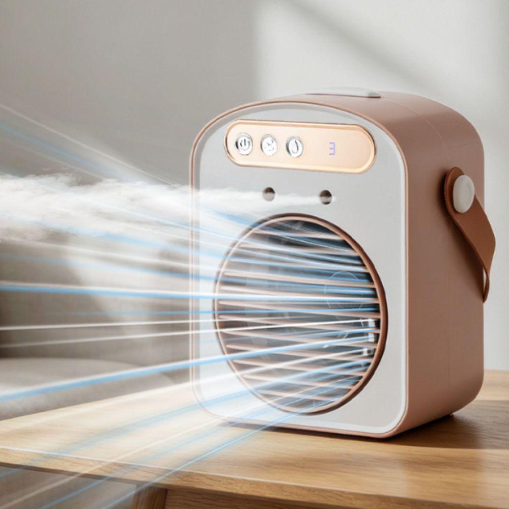 Water Cooling Desktop Fan Dual Head USB Fan Quiet Cooling Fan  Office Use