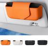 PU Leather Car Glasses Case Magnetic Sunglasses Clip  Auto Eyeglasses Storage