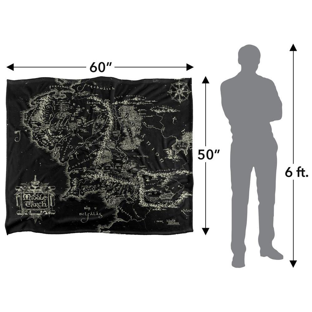 Lord Of The Rings World Map Blanket